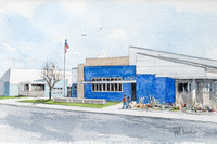 Pat Hunter Watercolors of School Sites