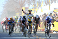 Amgen - Chalk dust at finish line
