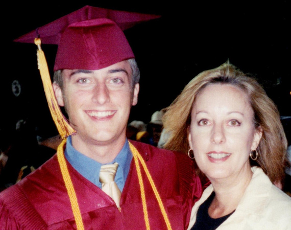 3 colin mckinney with mom at CW graduation in 2004